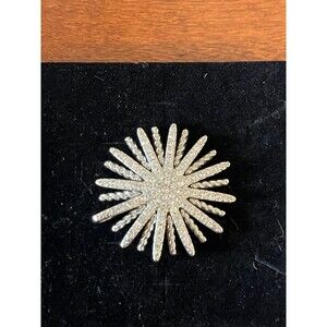 Vintage Crystal Starburst statement pendant 24 points